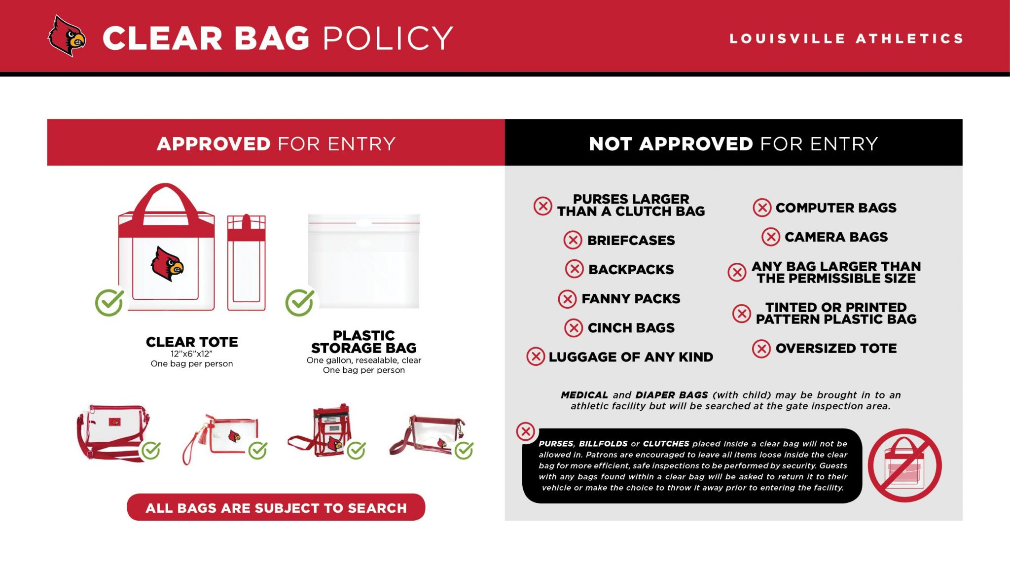 L&N Stadium Bag Policy