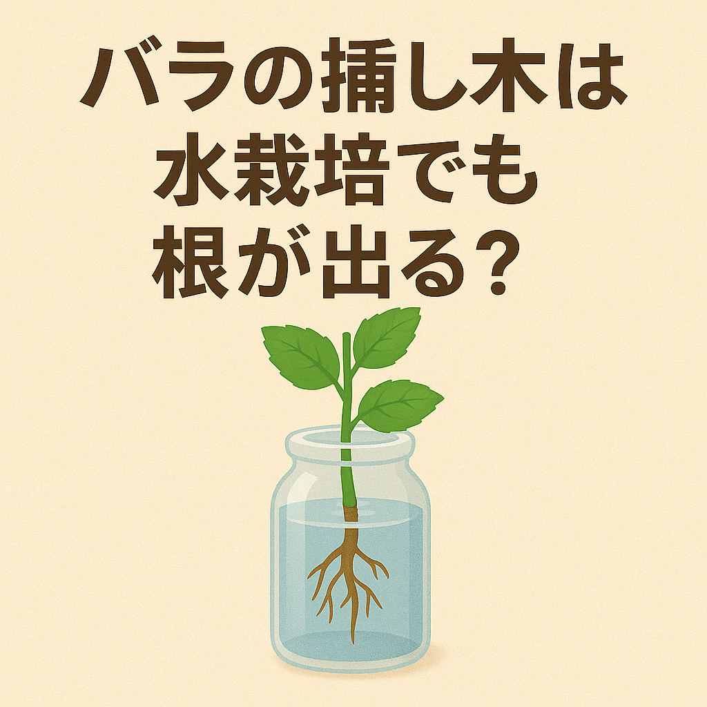 バラの挿し木を水栽培で発根！失敗しない水挿しのコツと土植え替え時期