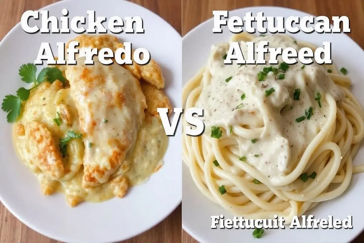 Chicken Alfredo vs Fettuccine Alfredo