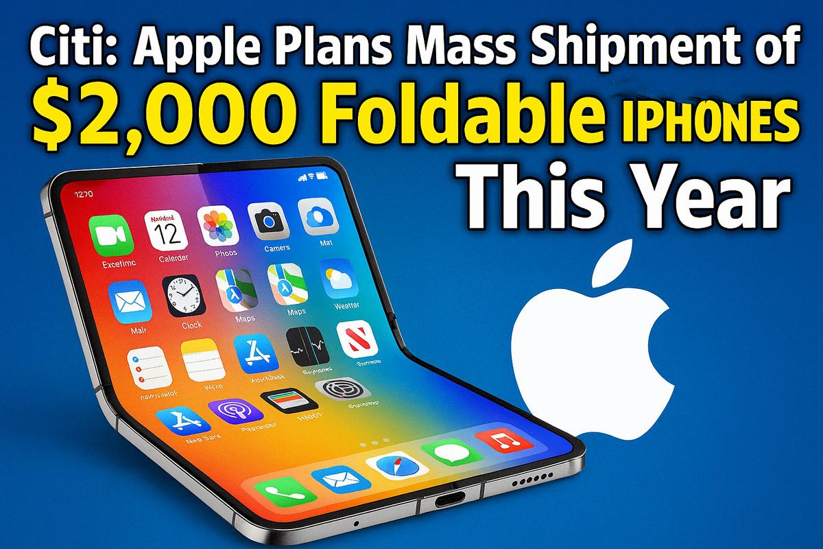 Citi Analysts: Apple's Foldable Iphone to Start Above $2,000