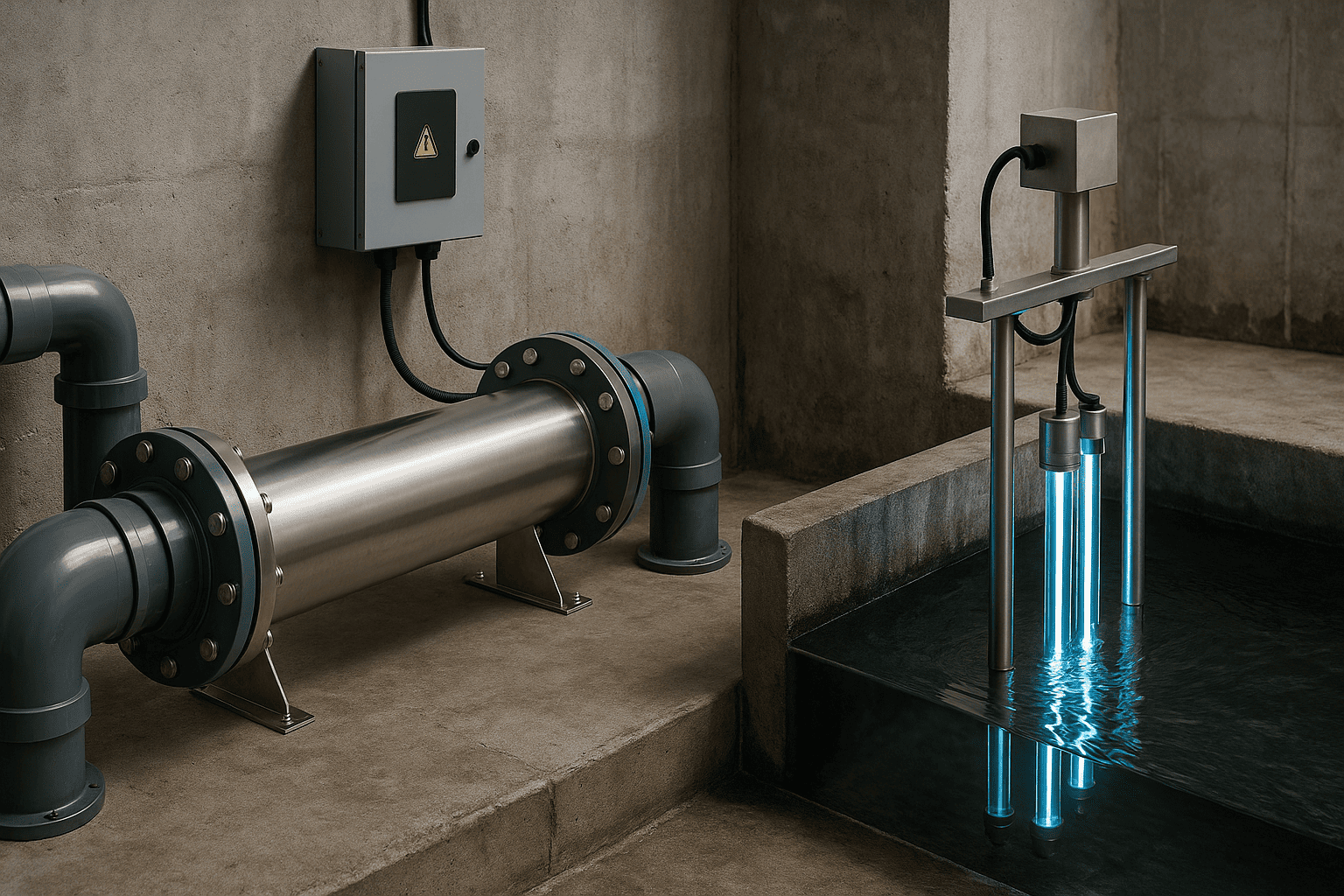 Uv Disinfection System for Wastewater Treatment