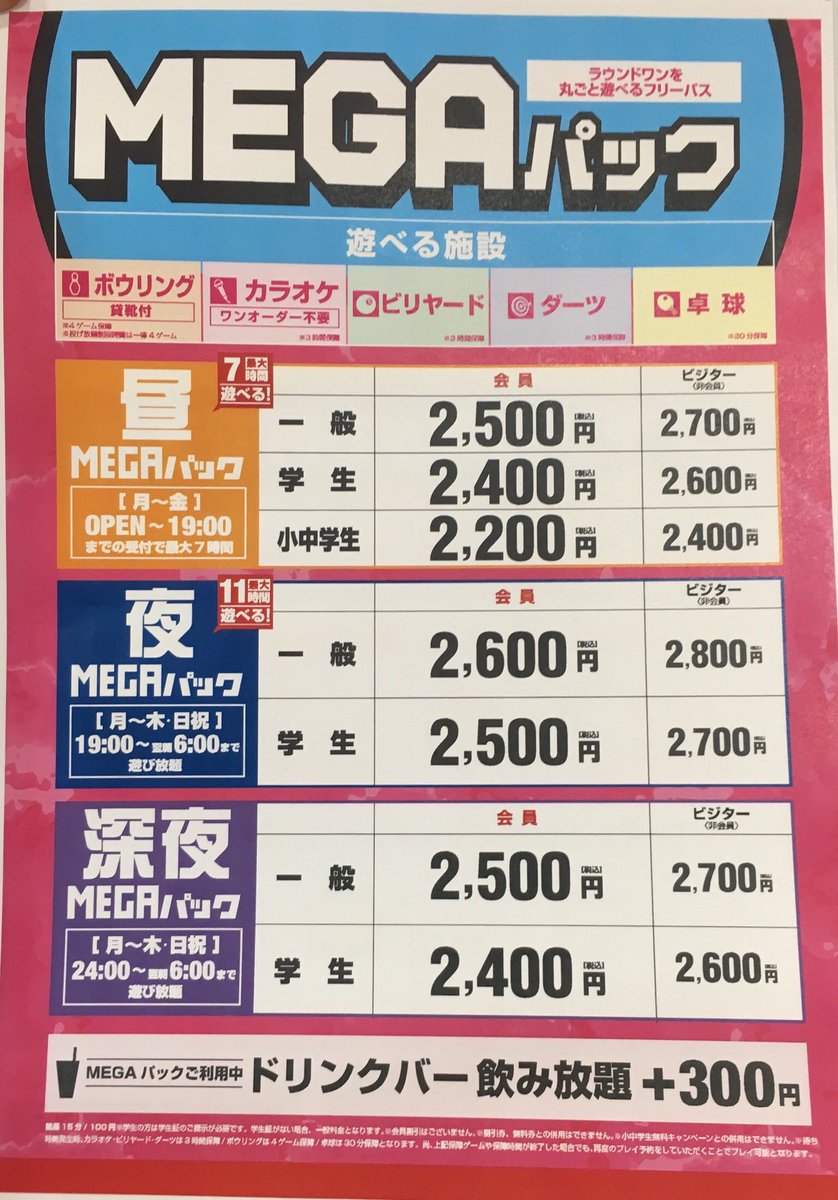 ラウンドワンのメガパックは得？最新料金や終了の噂・攻略法を徹底検証