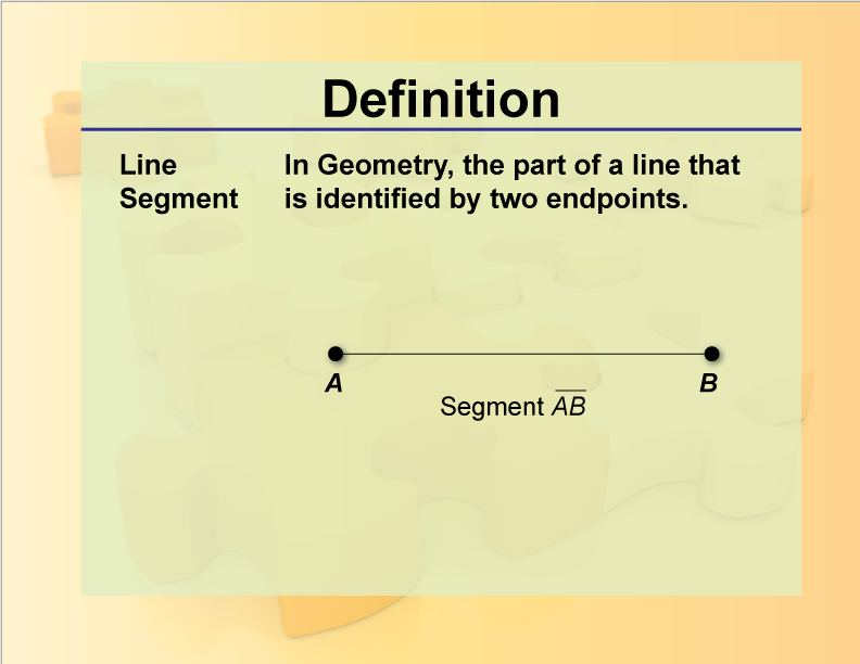 Geometry Definition Line Segment