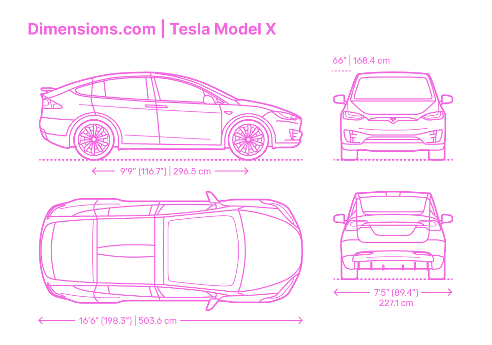 Tesla Model X Length in Feet