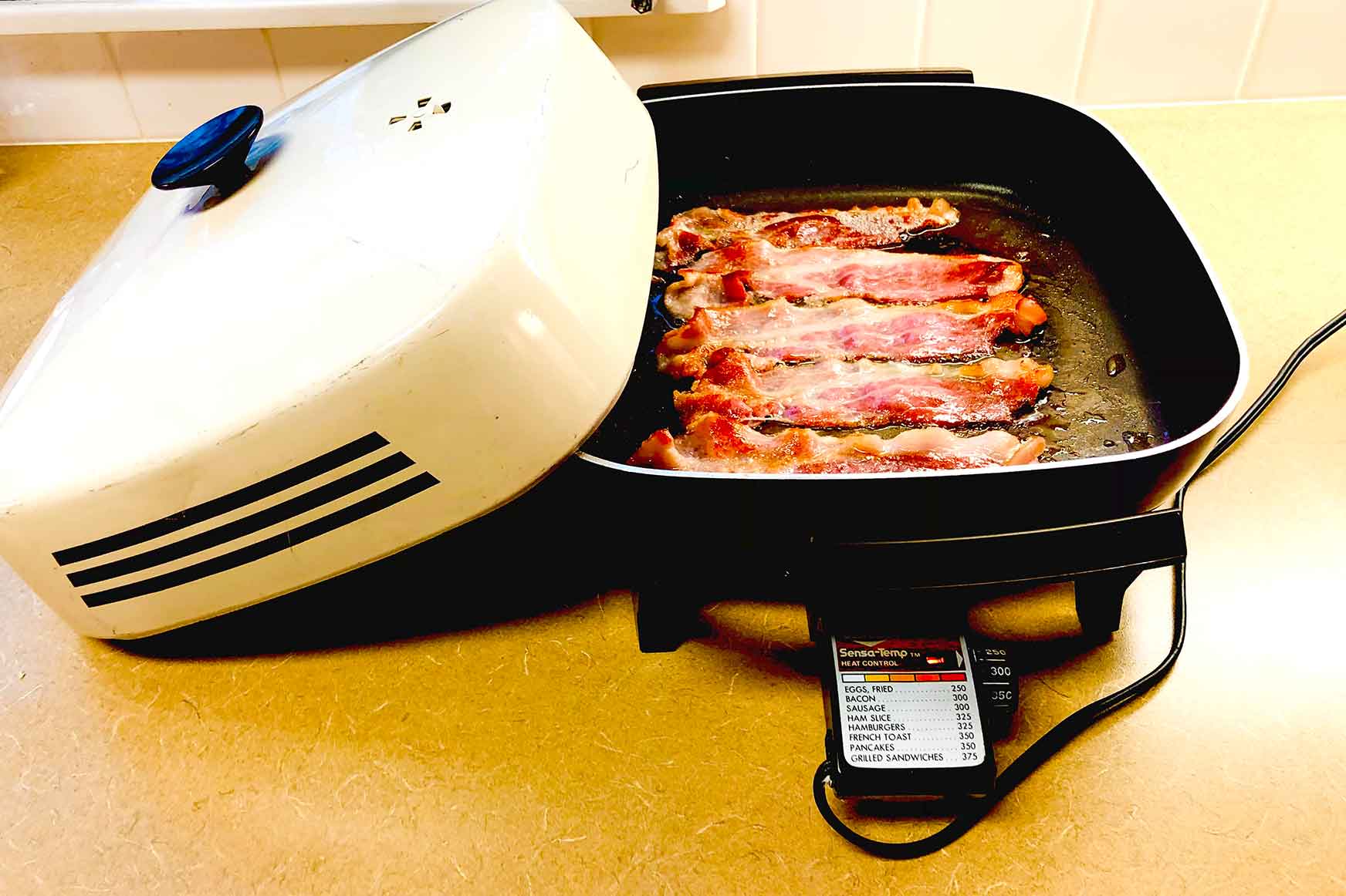 Electric Skillet Temp for Bacon