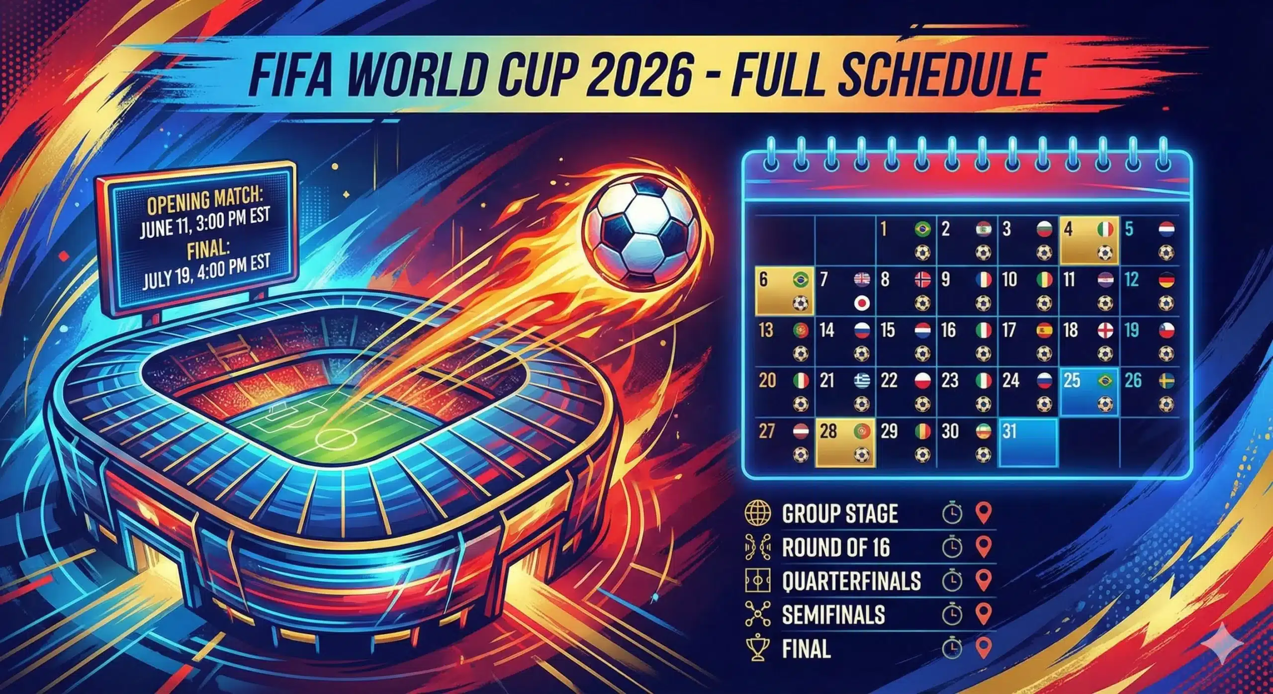 World Cup 2026 Kick-off Times Uk
