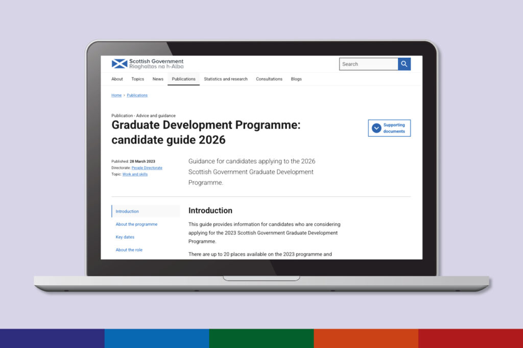 Scottish Government Graduate Development Programme