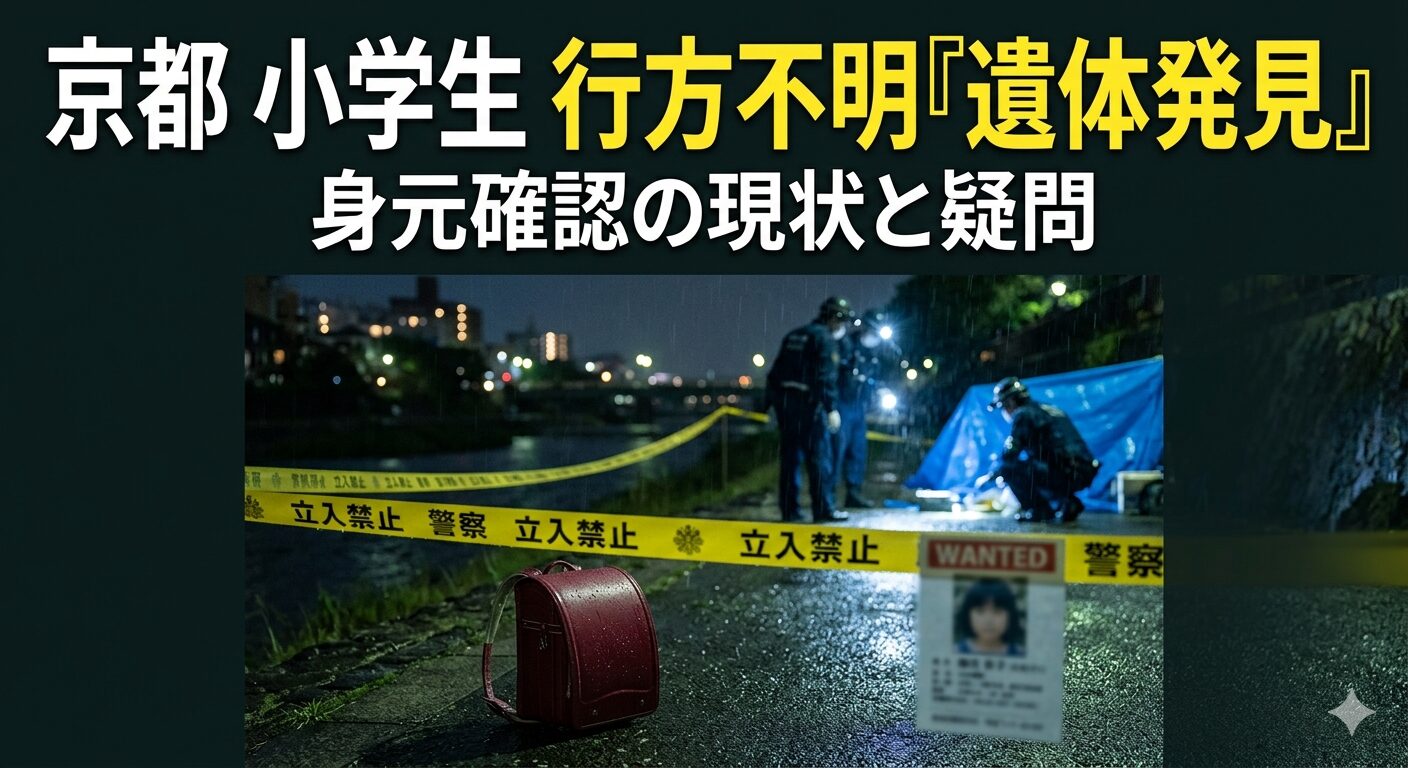 京都の小学生行方不明の真相とは？当時の経緯と現在の捜索状況