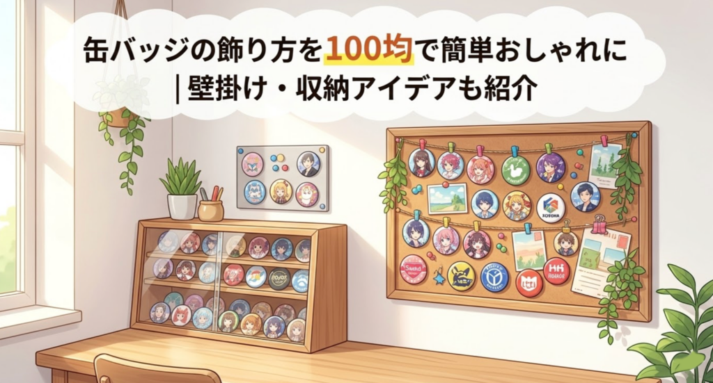 部屋が美術館に？2026年最新の推し活インテリアと缶バッジディスプレイの極意