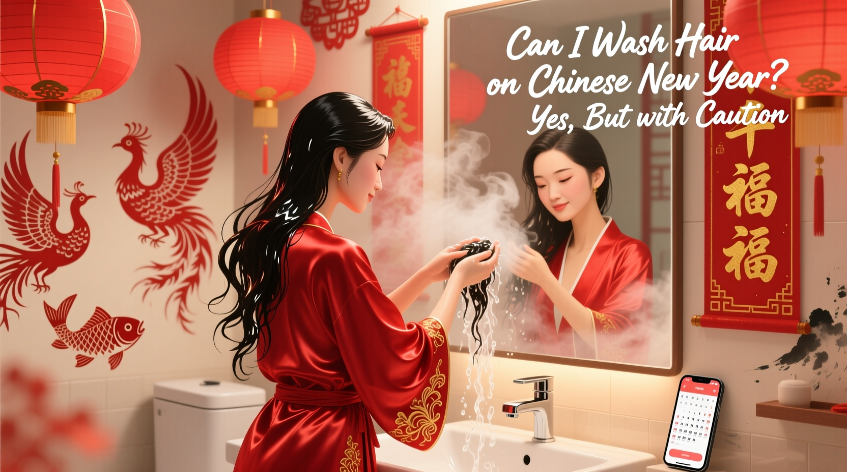 Wash Hair on Chinese New Year