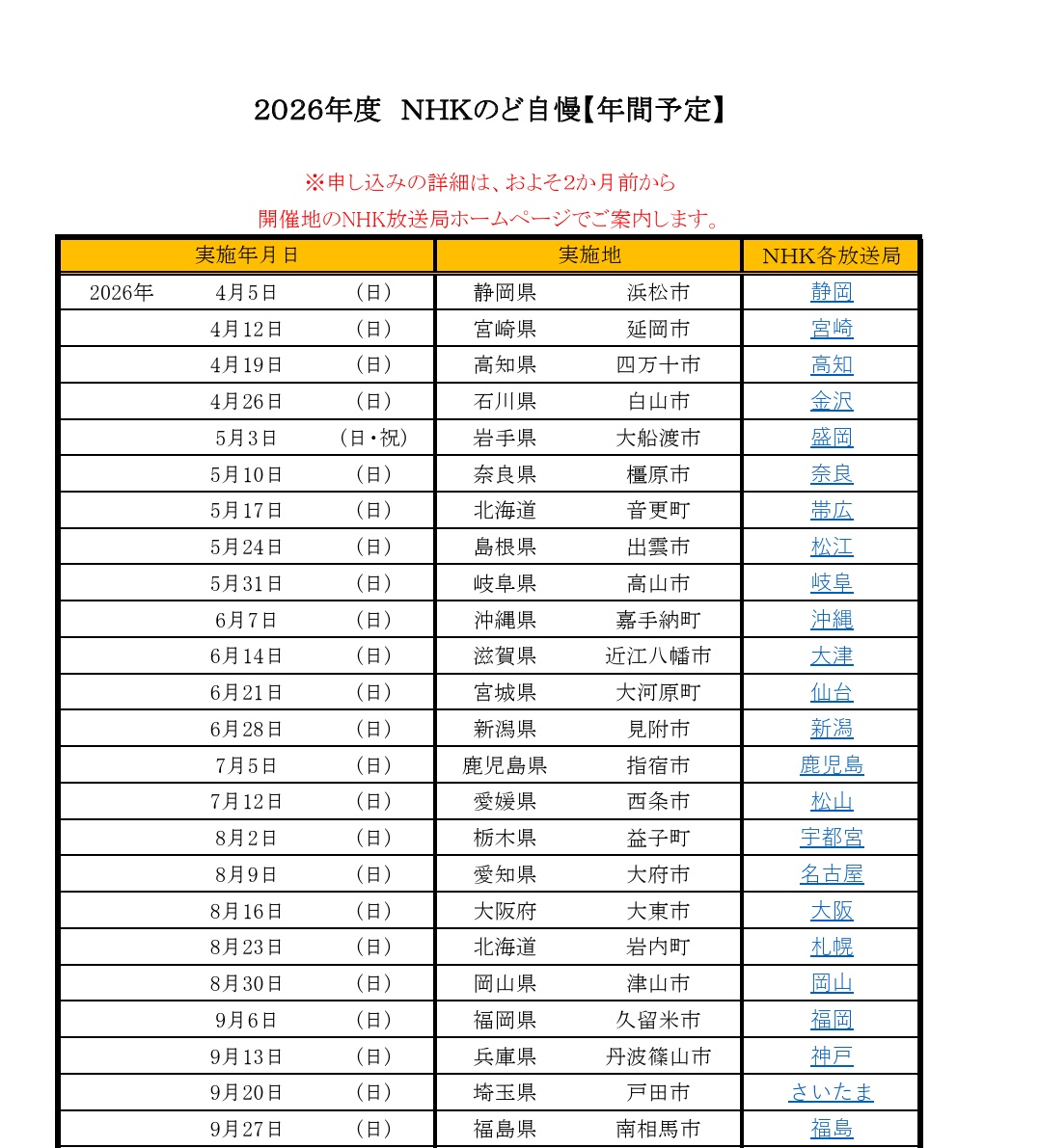 【2026最新】Nhkのど自慢開催予定！日程・ゲスト・予選倍率を完全網羅