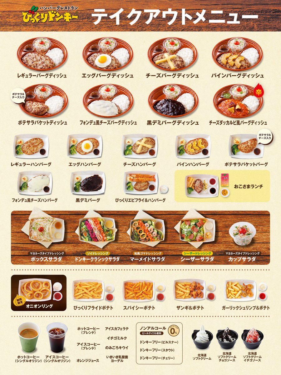 びっくりドンキー持ち帰りメニュー徹底解剖！注文の裏技と最新価格