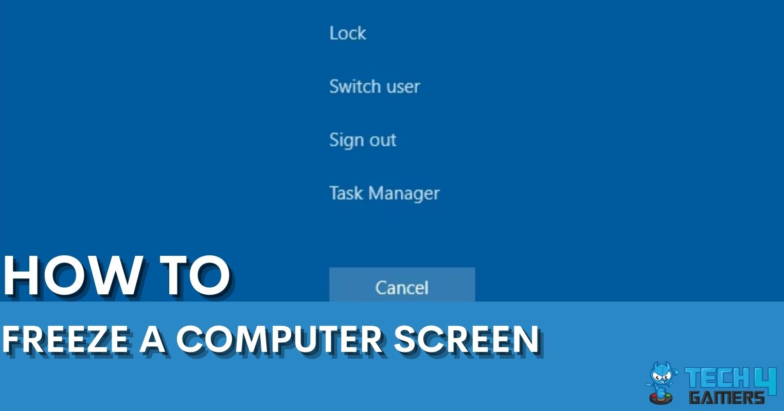How to Freeze Laptop Screen to Trace