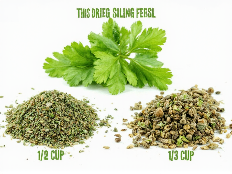 How Much Dried Cilantro Equals 1/4 Cup Fresh