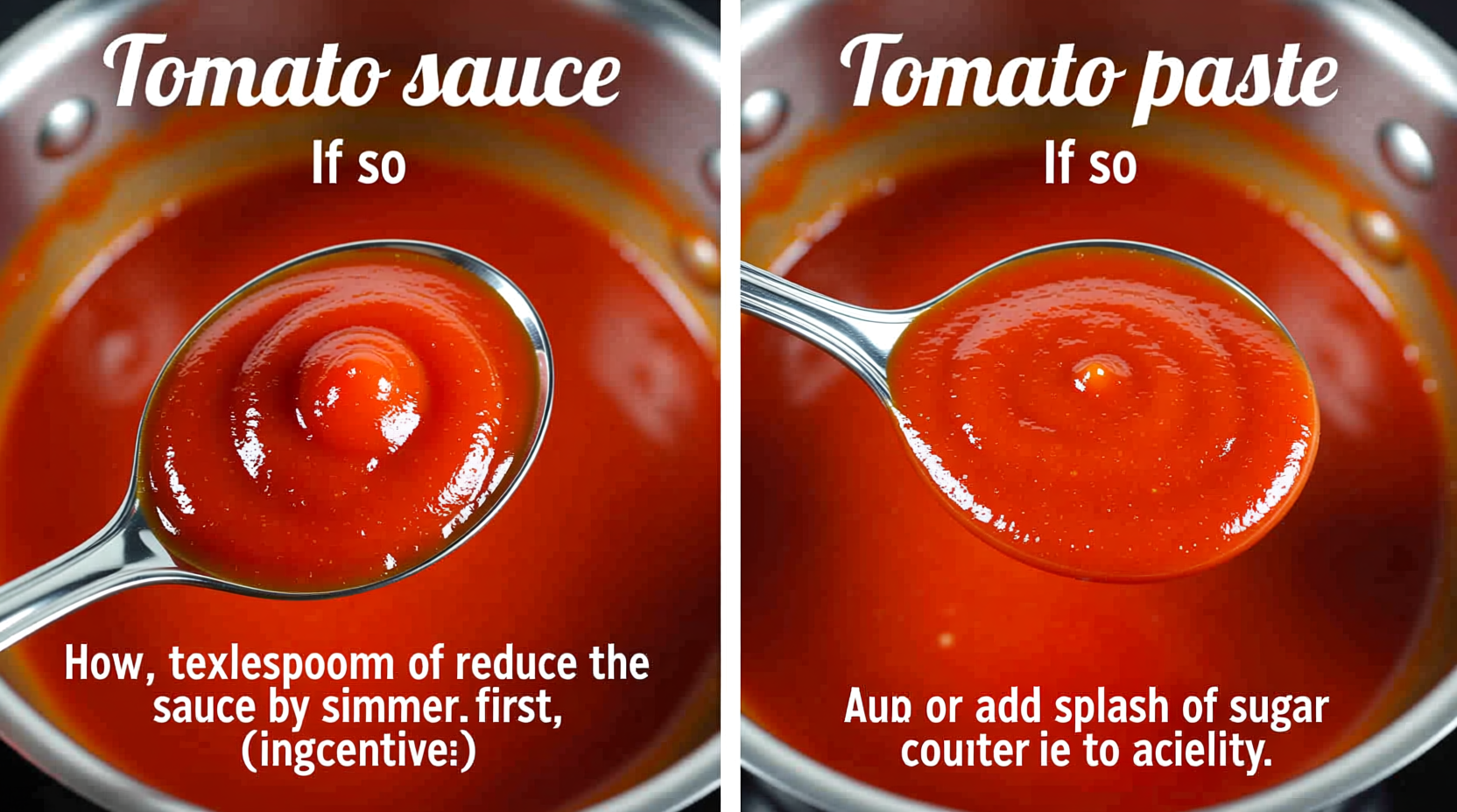 Using Tomato Sauce Instead of Paste