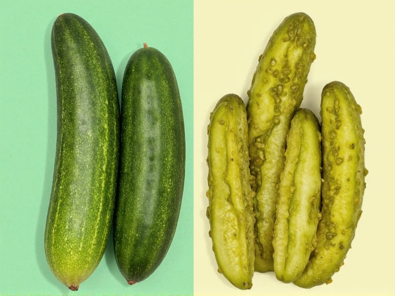 Difference Between Pickles and Cucumbers