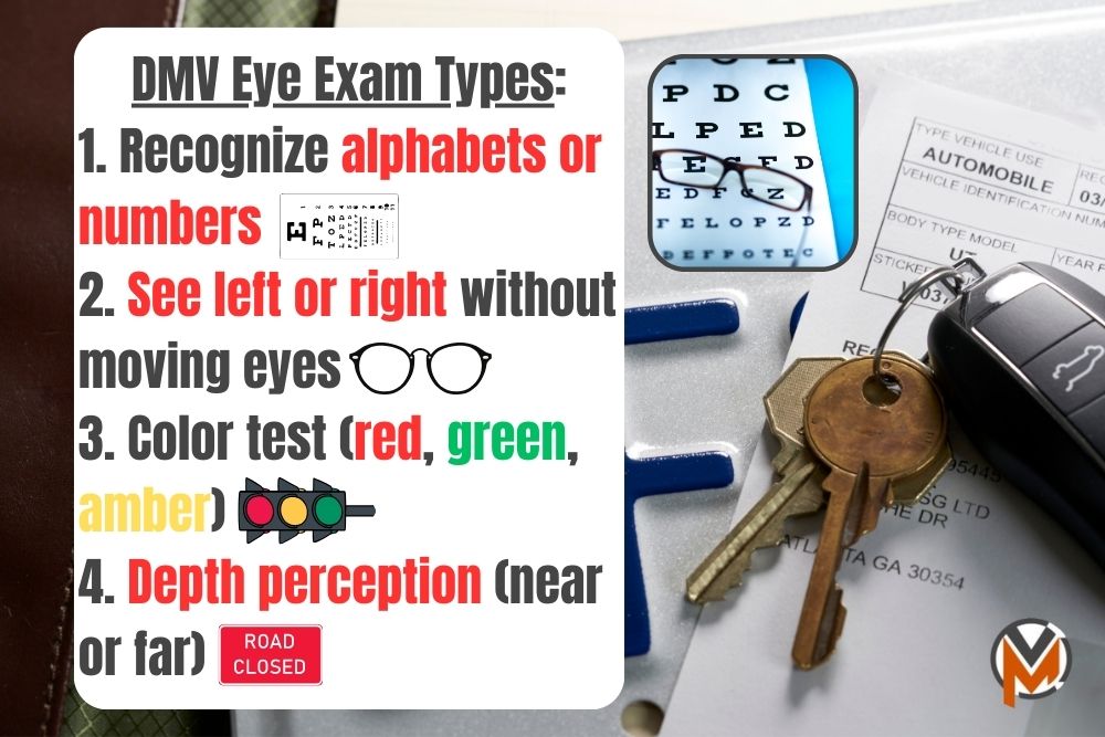 Cheat Sheet Driver's License Dmv Eye Test Machine