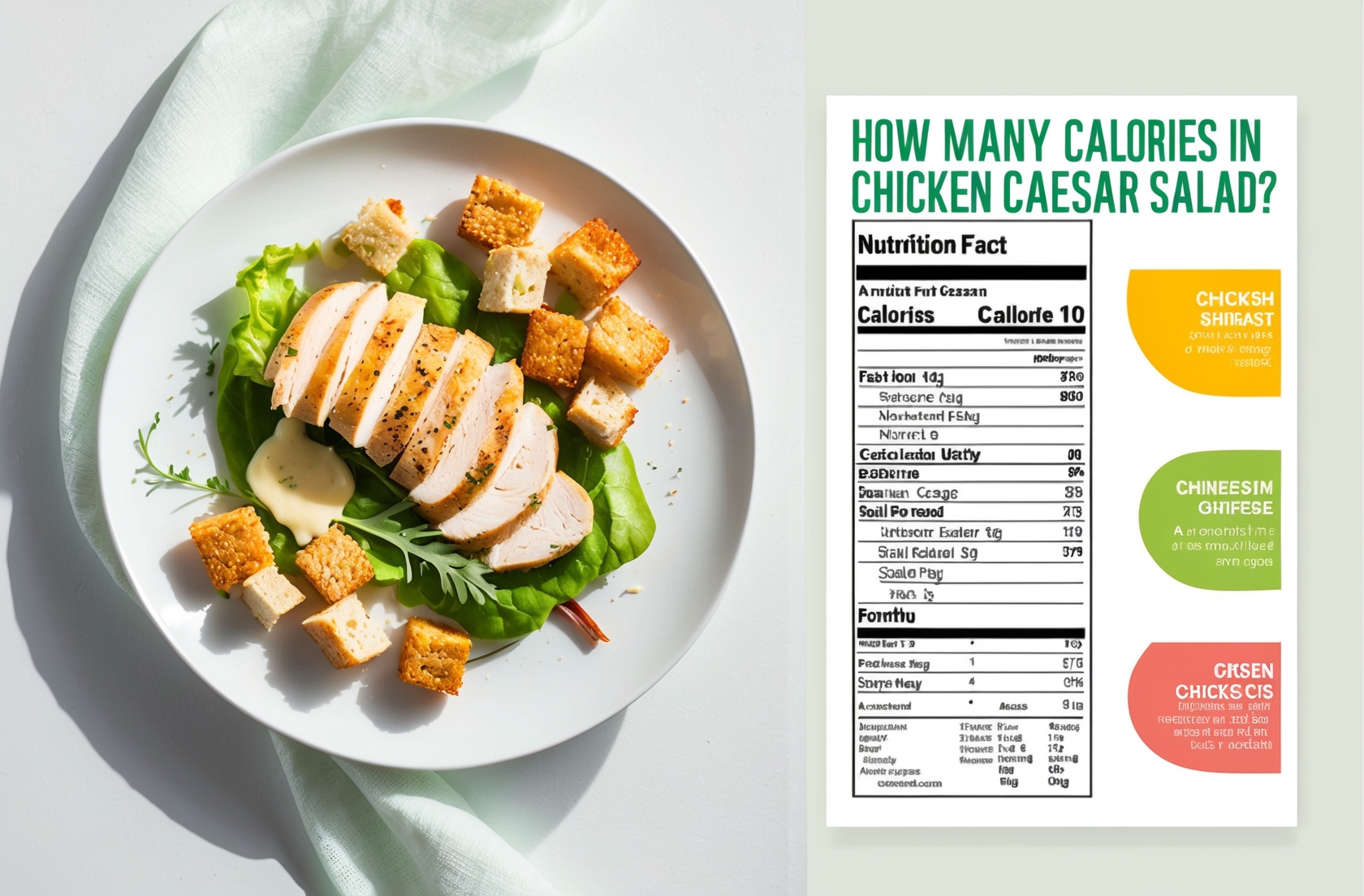 How Many Calories Chicken Caesar Salad