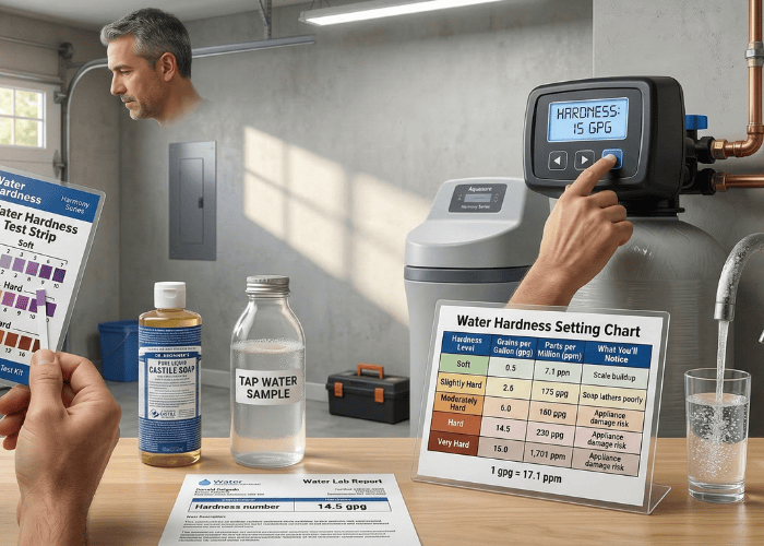 Water Hardness Setting on Water Softener