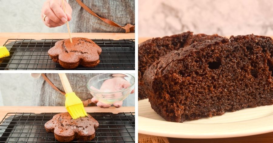 How to Moisten a Dry Cake After Baking Without