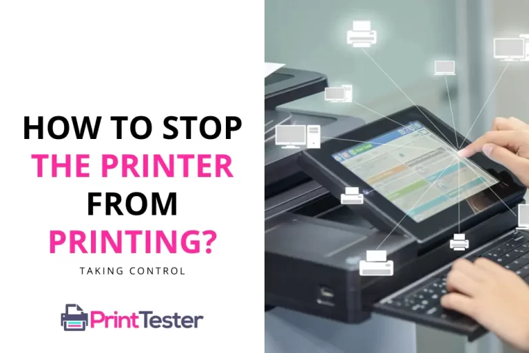 How Do I Stop the Printer from Printing