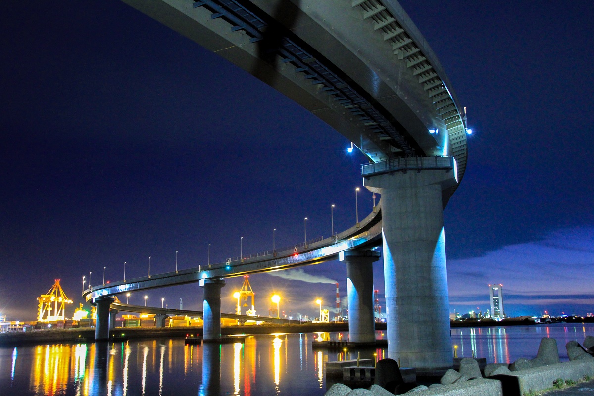 四日市いなばポートライン夜景の真相！駐停車禁止と安全な撮影地を検証