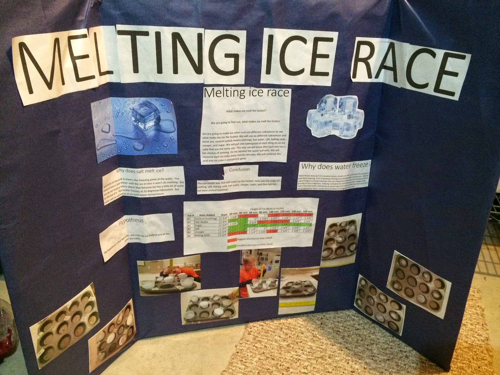 What Melts Ice the Fastest Science Project
