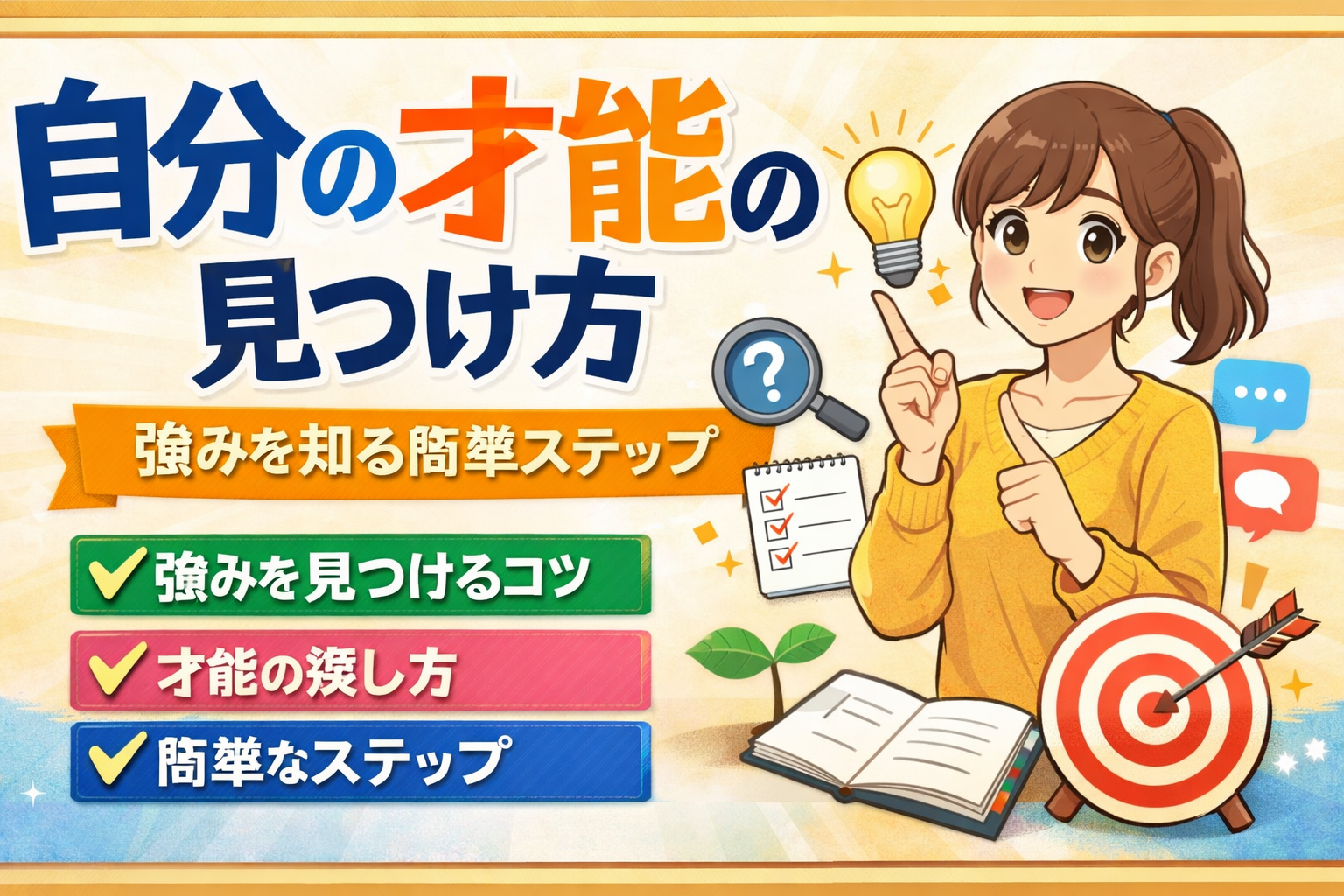 「取り柄がない」は9割の誤解！無意識の癖から本物の才能を見抜く技術