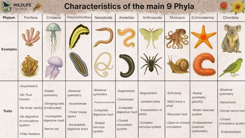 What Are All the Phylums