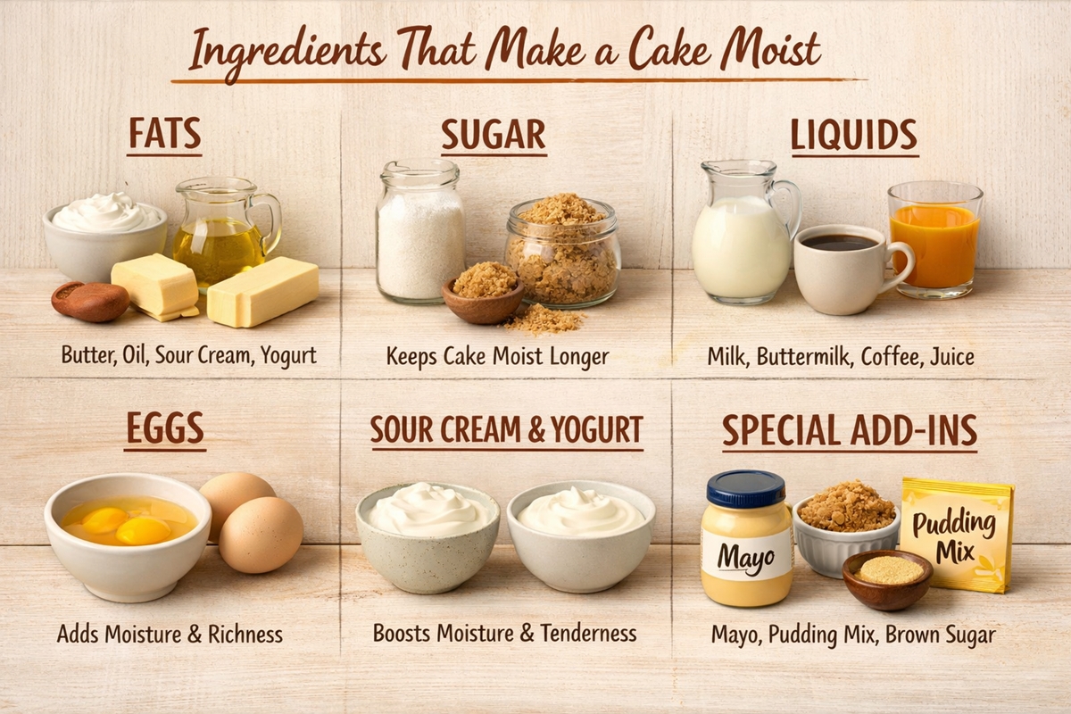 What Ingredient Makes a Cake Moist