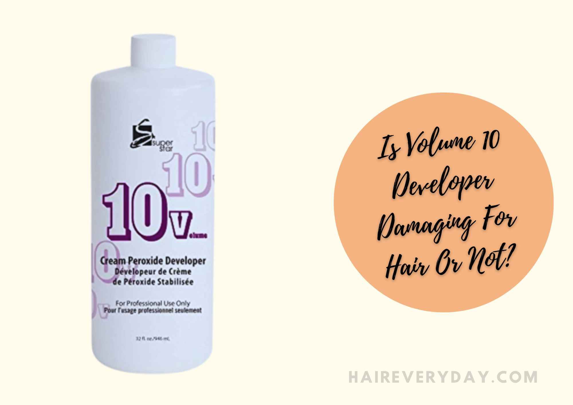 Is 10 Vol Developer Damaging