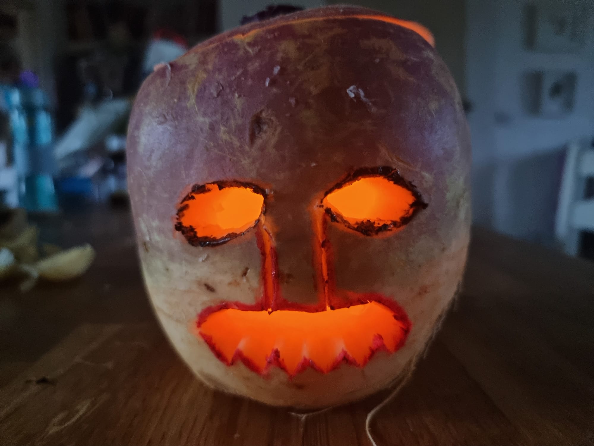 Turnip Jack O Lantern