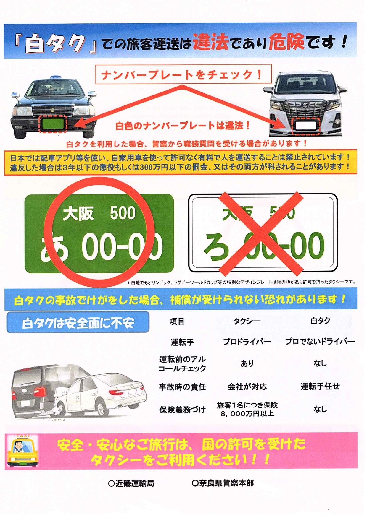 「白タク」横行の危機！ライドシェア解禁下の違法リスクと見分け方