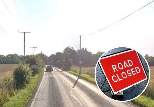 A1120 Pettaugh Road Water Main Burst