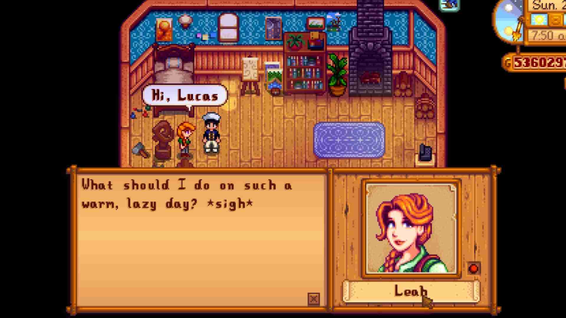 Where Does Leah Hang out Stardew Valley