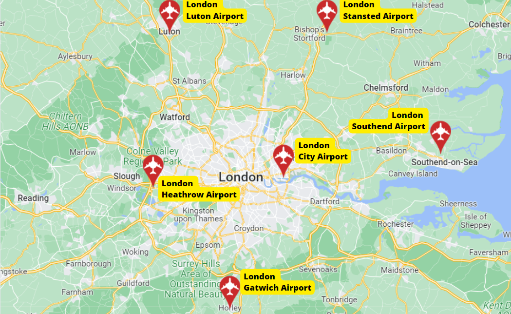 Closest Airport to London City Centre