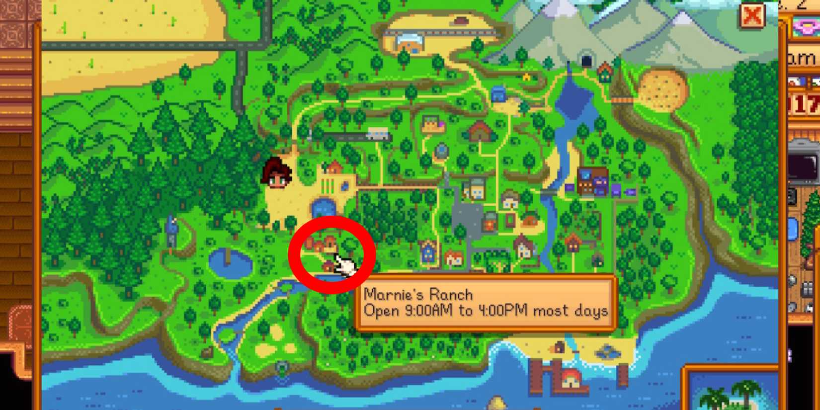 Where Is Marnie's Ranch in Stardew Valley