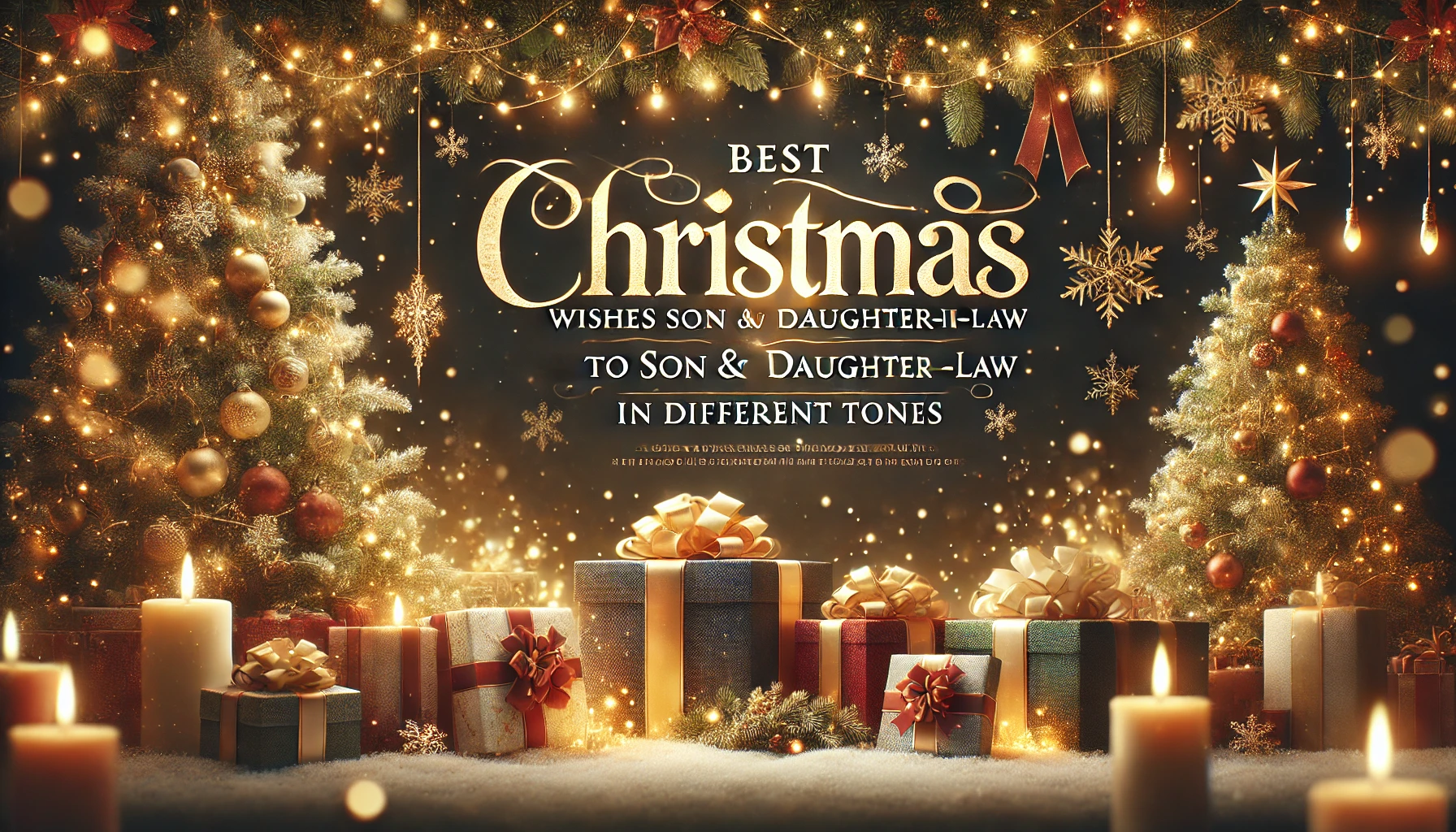 Christmas Wishes for Son and Daughter in Law