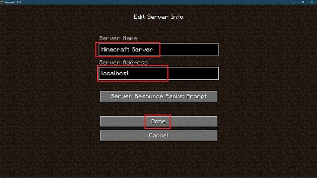 Java Edition Servers
