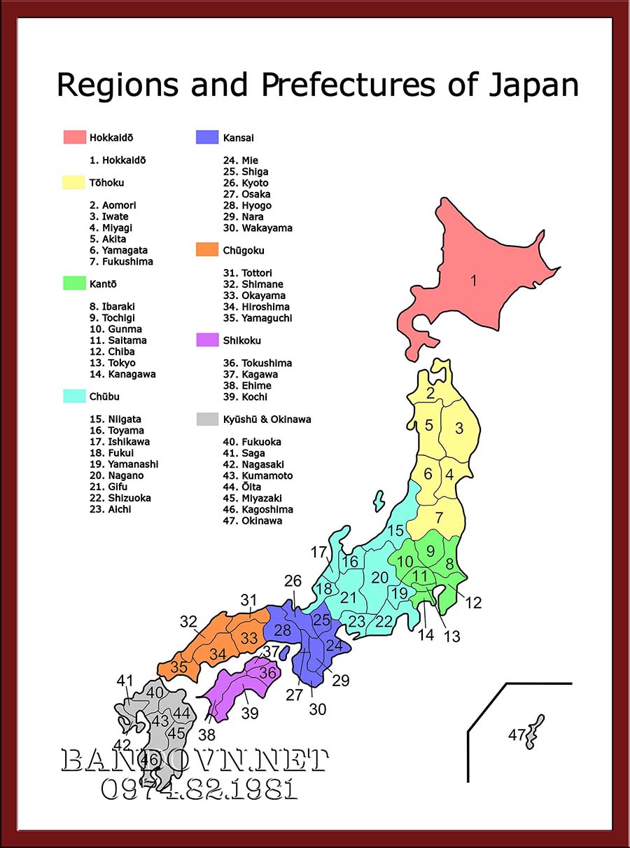 日本地図の決定版！47都道府県の特徴とベトナム語対照徹底解説