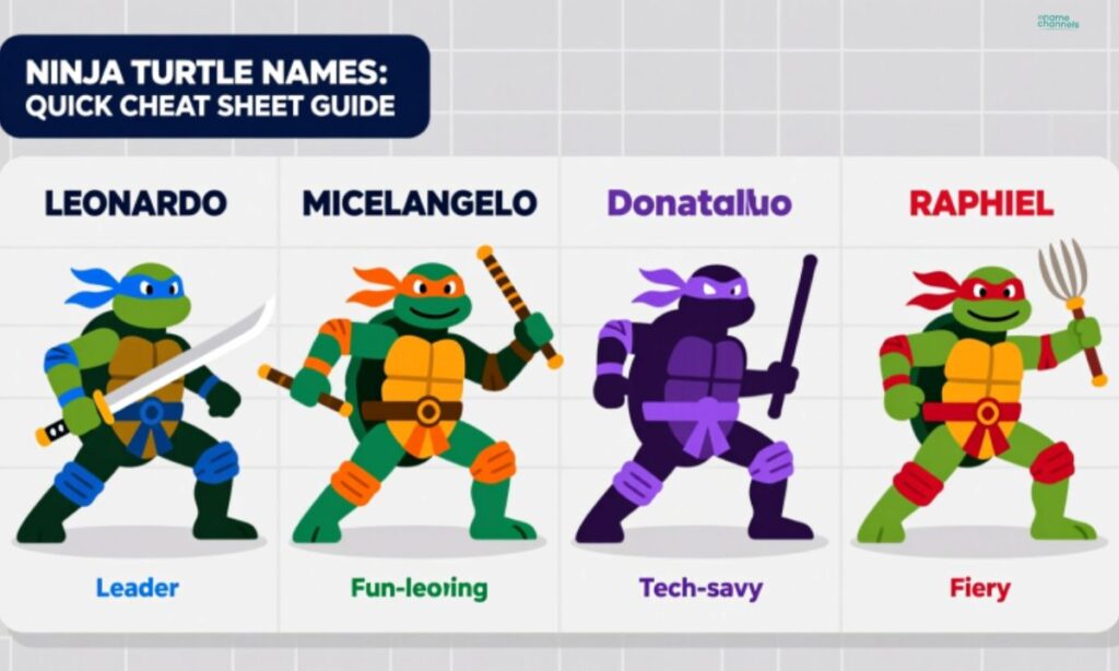 Names of the Four Ninja Turtles