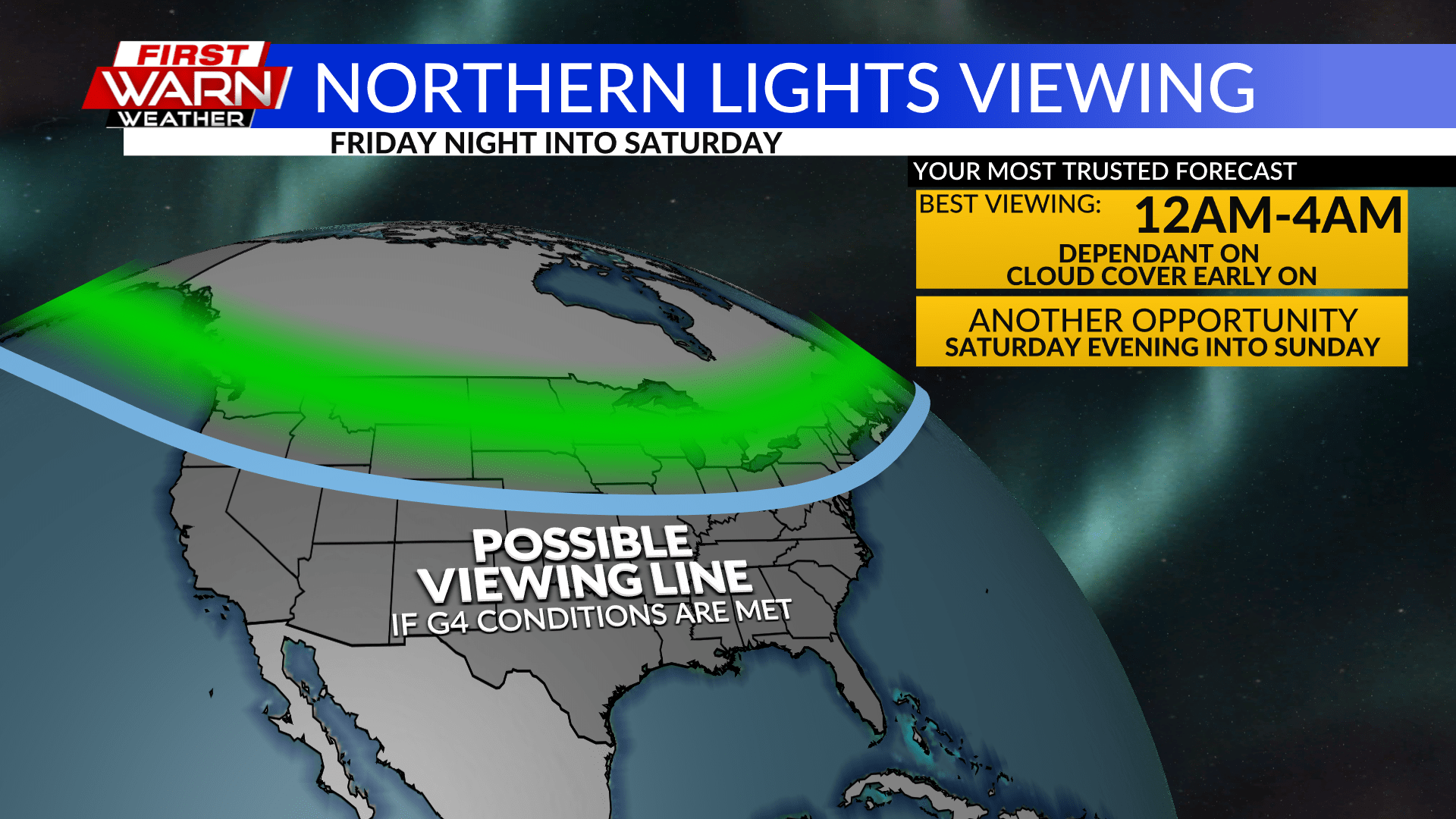 Best Viewing Time for Northern Lights Tonight