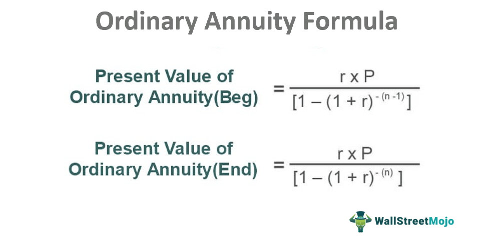 Pv Ordinary Annuity Formula