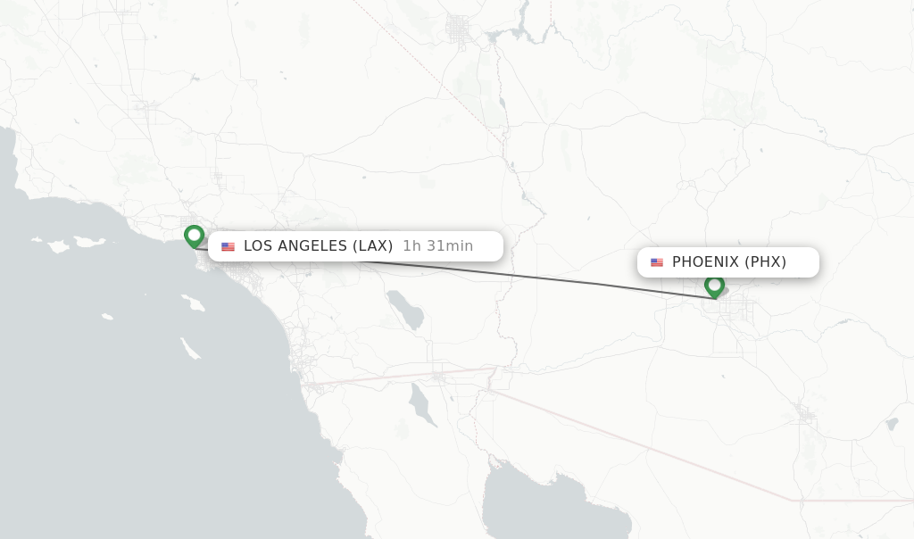 Flight Time from Phoenix to Lax
