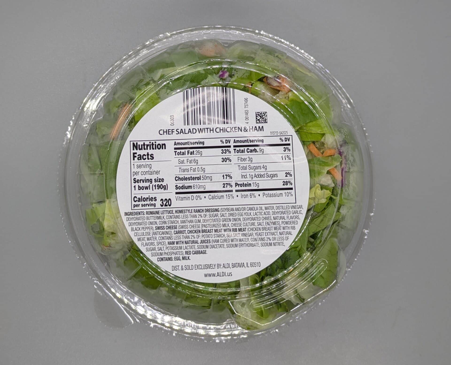 Chef Salad Nutrition Facts