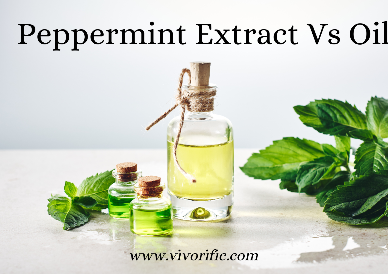 Peppermint Extract Versus Peppermint Oil
