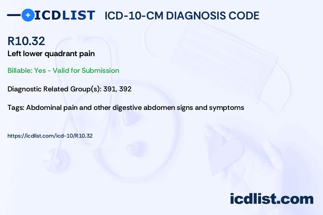 R10 32 Diagnosis Code