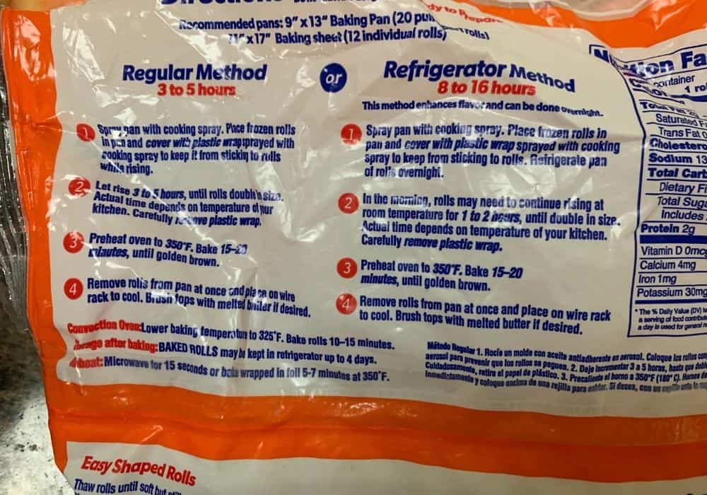 How to Thaw Rhodes Rolls