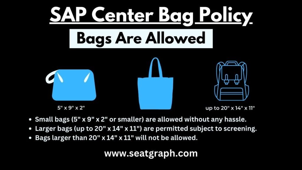 Sap Center Events Bag Policy