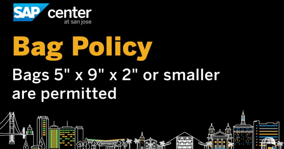 Sap Center Bag Policy 2026